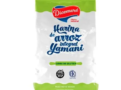 HARINA DE ARROZ INTEGRAL YAMANI SIN TACC x 450 GRS DICOMERE