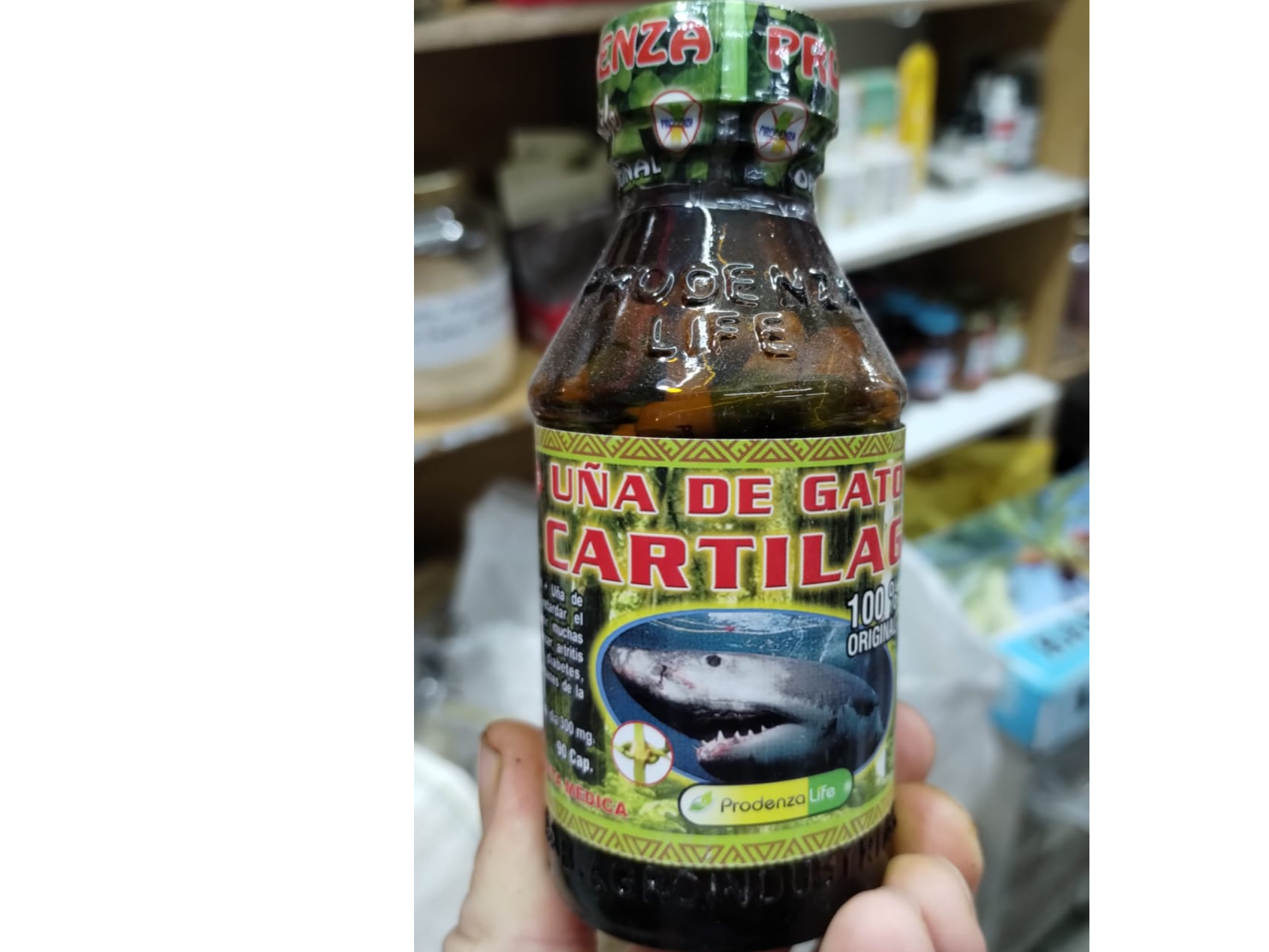 UÑA DE GATO + CARTILAGO DE TIBURON  POR 90 COMPRIMIDOS