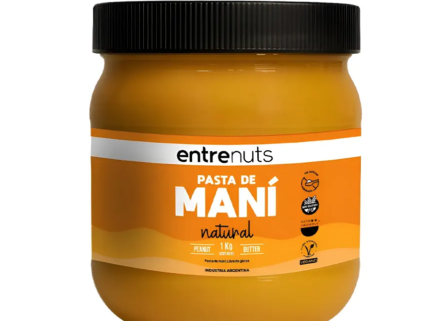 PASTA DE MANI ENTRE NUTS x KG SIN AZUCAR AGREGADA