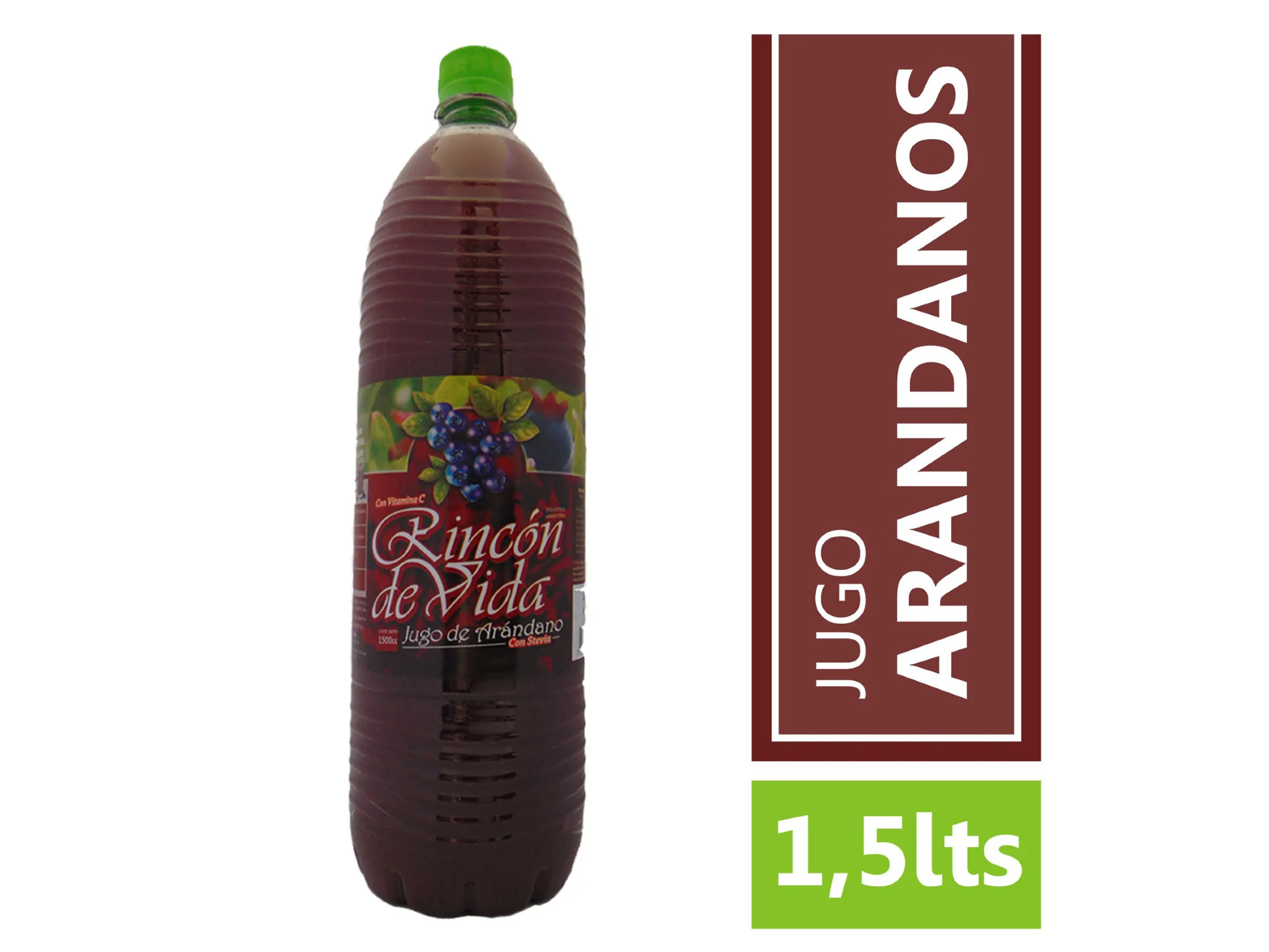 JUGO DE ARANDANO RINCON DE VIDA CON STEVIA x 1.5 LTS