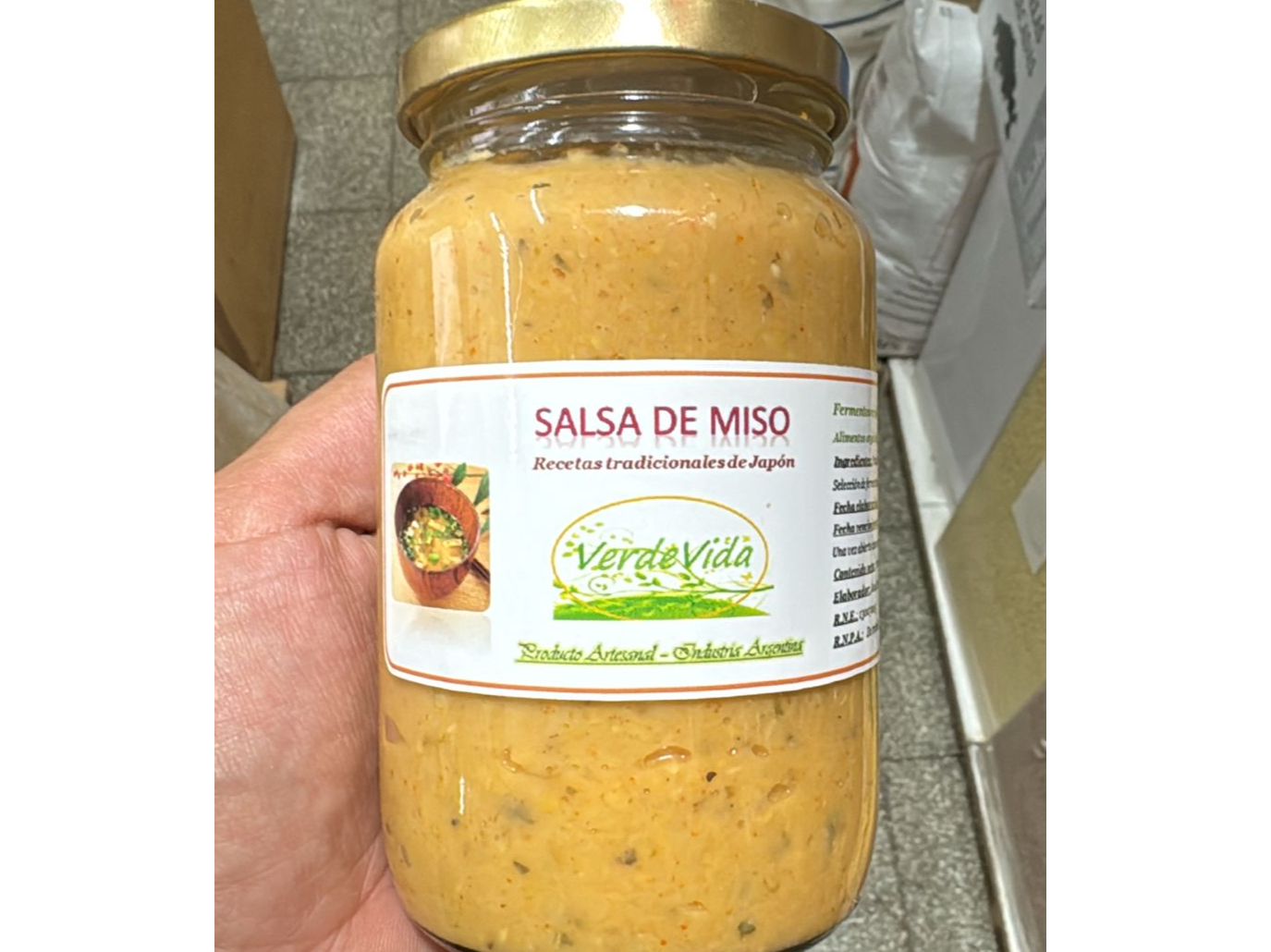 SALSA DE MISO x 220 CC ( PASTA DE GARBANZO Y ARROZ, AJO, ALBAHACA, OREGANO)