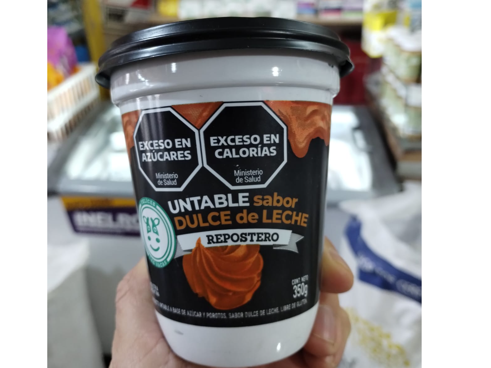 DULCE DE LECHE DE ALMENDRAS FELICES LAS VACAS REPOSTERO x 350 GRS