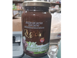 DULCE DE LECHE SIN AZUCAR AGREGADA Y SIN TACC REGIDIET CON CACAO x 445 GRS