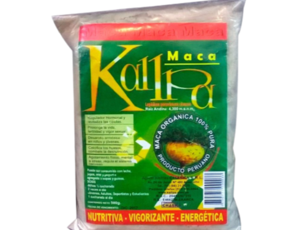 MACA ORGANICA KALLPA x 500 GRS