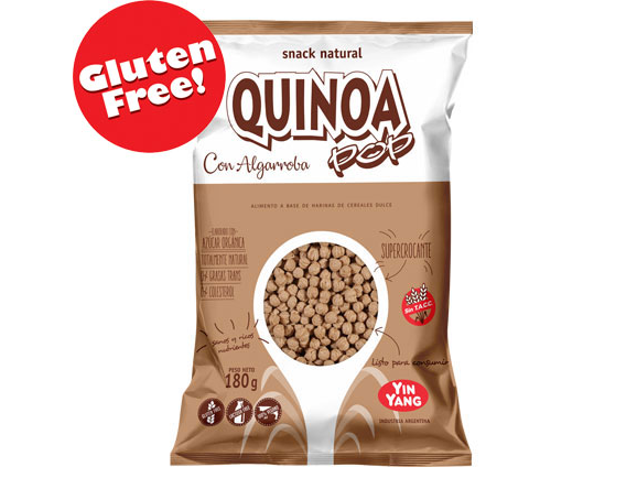 QUINOA POP YING YANG CON ALGARROBA ENVASE CERRADO SIN TACC