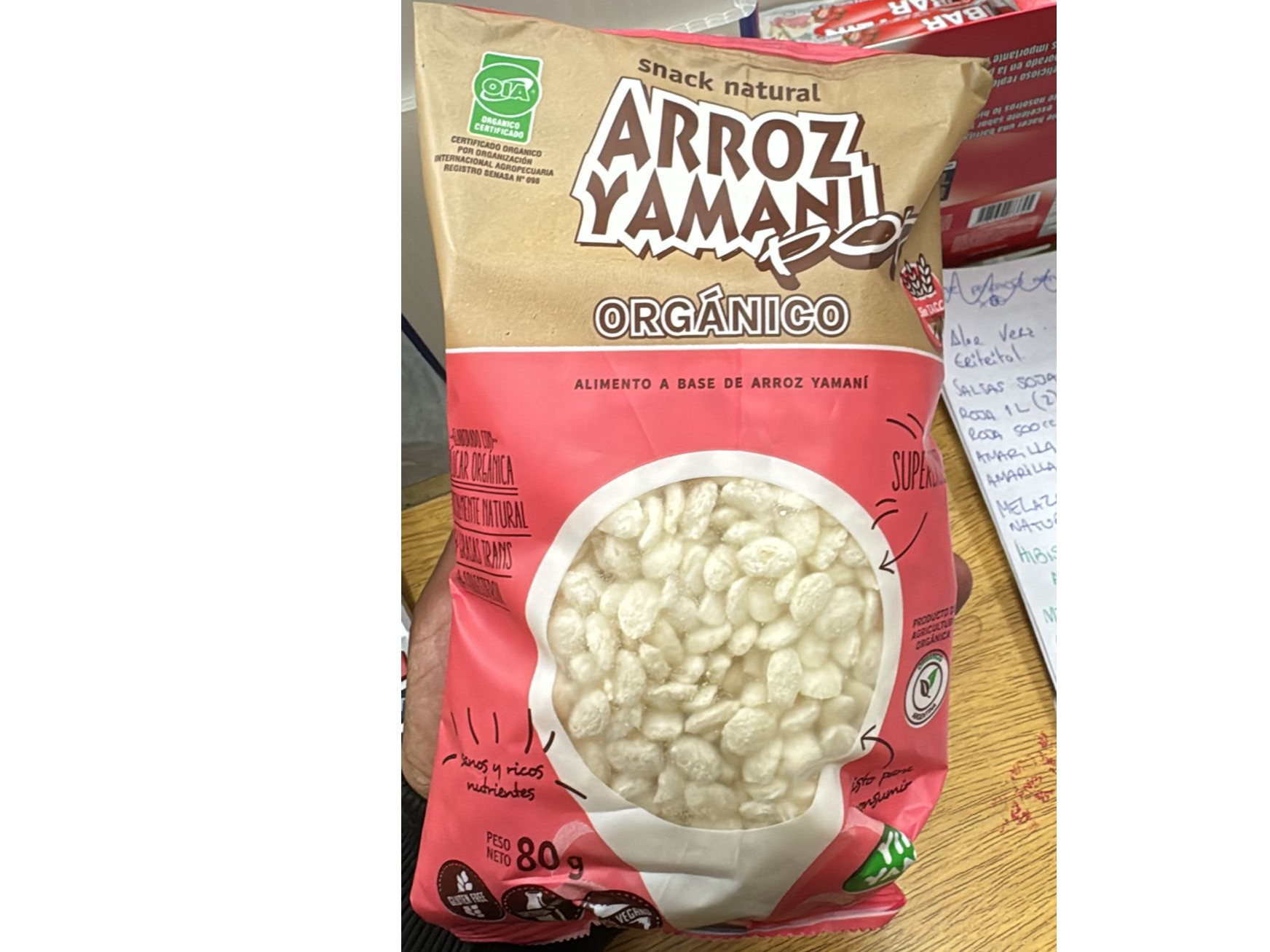 YAMANI ORGANICO POP ENVASE CERRADO POR 80 GRS