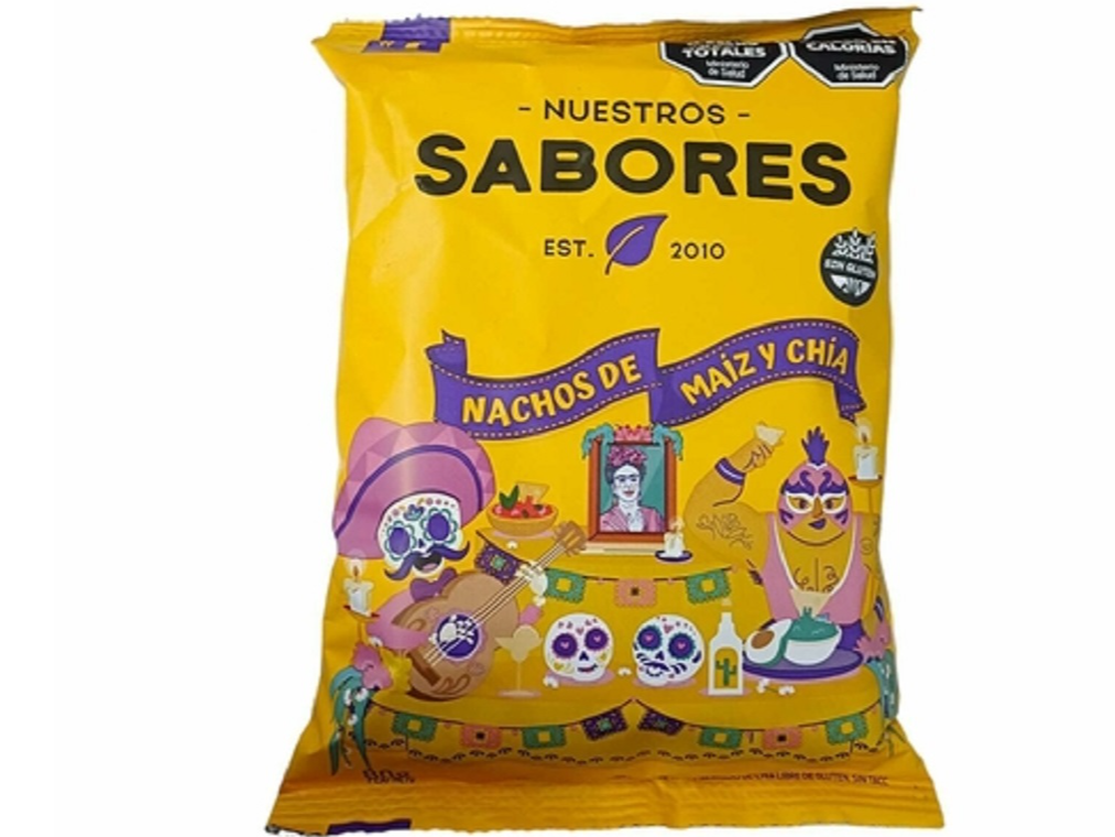NACHOS DE MAIZ Y CHIA x 80 GRS NUESTROS SABORES