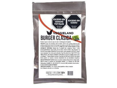 HAMBURGUESA VEGANA DE SOJA VEGGIELAND 2 UNID x 160 GRS