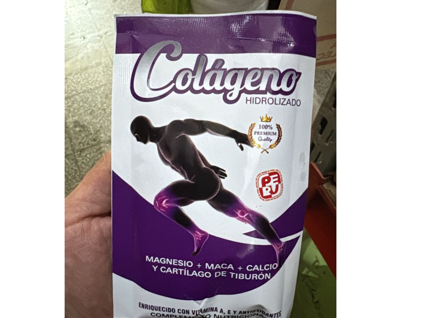 HARINA DE COLAGENO x 100 GRS CON MACA, MAGNESIO Y CARTILAGO DE TIBURON