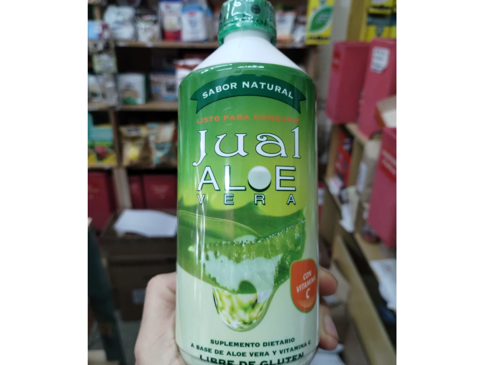 JUGO DE ALOE VERA NATURAL JUAL x 500 CC