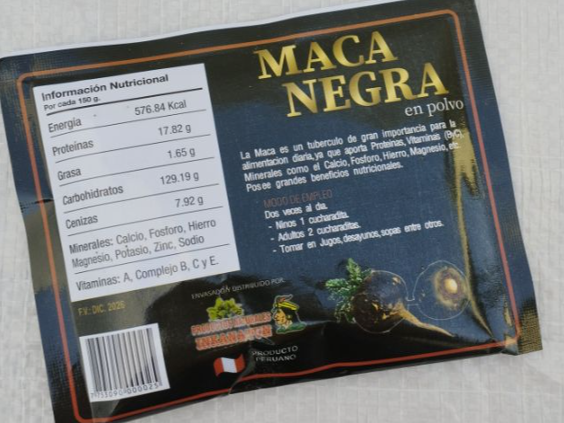 MACA NEGRA EN POLVO x 150 GRS KALLPA
