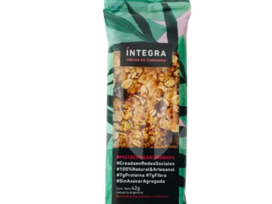 BARRITAS NUTRITIVAS PISTACHO Y ARANDANOS INTEGRA x 42 GRS