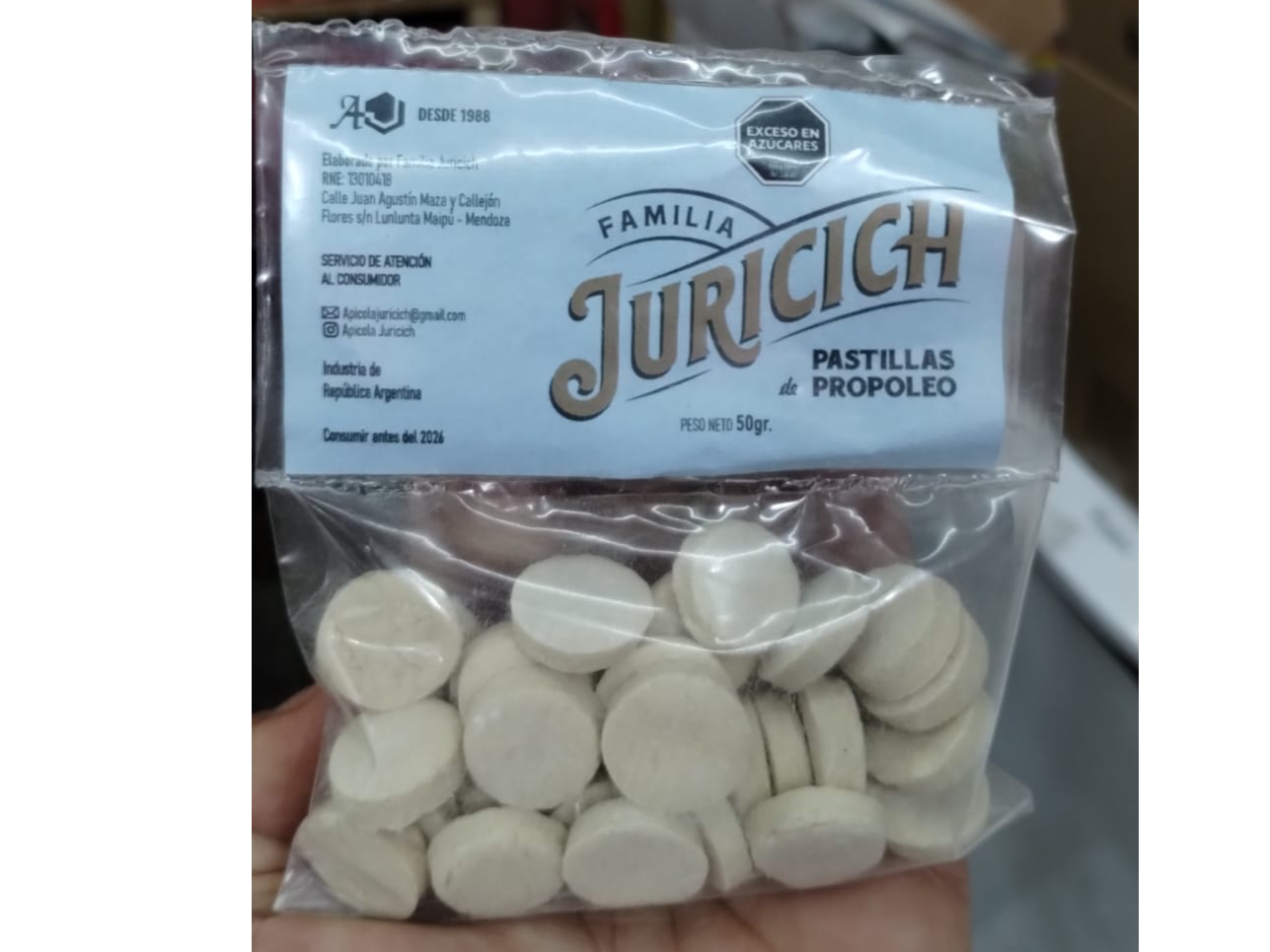 PASTILLAS DE PROPOLEO x 10 UNID