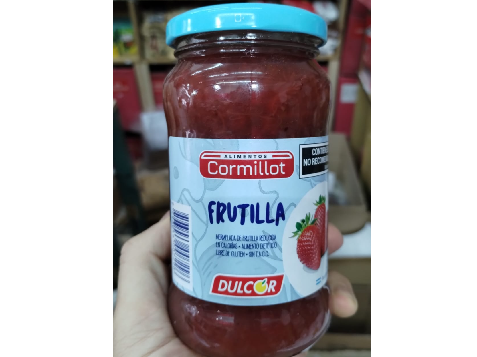 MERMELADA CORMILLOT SIN AZUCAR AGREGADA FRUTILLA x 390 GRS