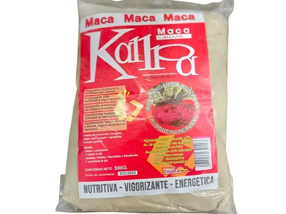 MACA KALLPA ROJA x 500 GRS