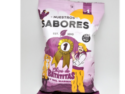 CHIPS DE BATATA CON SAL MARINA SIN TACC x 80 GRS NUESTROS SABORES