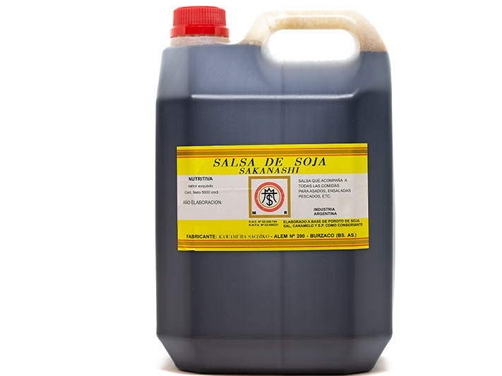 SALSA DE SOJA AMARILLA SAKANASHI x 5 LITROS