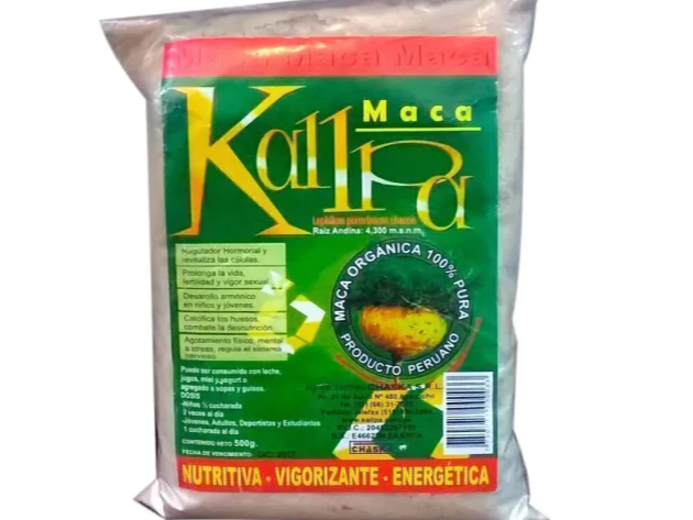 MACA KALLPA ORGANICA x 500 GRS