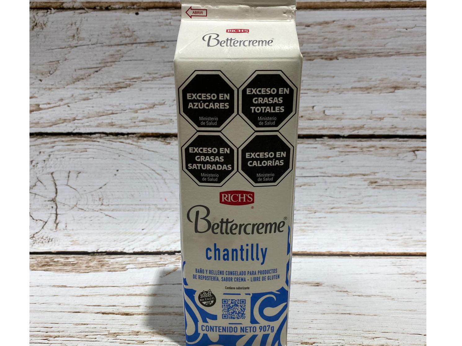 CREMA CHANTILLY  VEGETAL ULTRA RICH x 1 LITRO