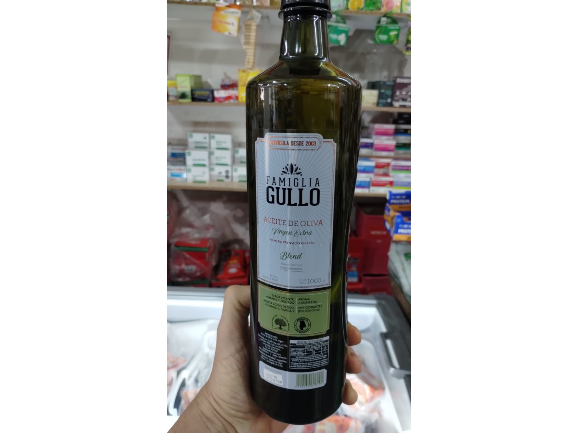 ACEITE DE OLIVA EXTRA VIRGEN FAMILIA GULLO X 1 LTS x UNIDAD