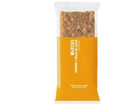 BARRAS CEREAL BANANA Y DULCE DE LECHE x 45 GRS MUECAS