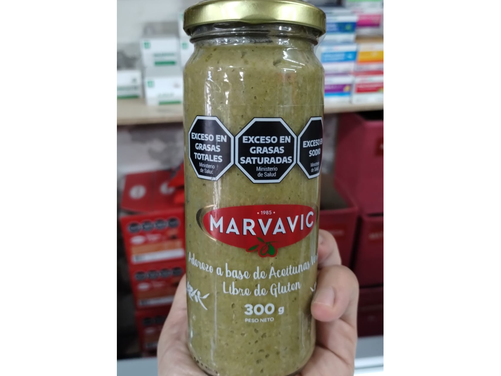PASTA DE ACEITUNAS VERDES MARVACIC FRASCO x 300 GRS