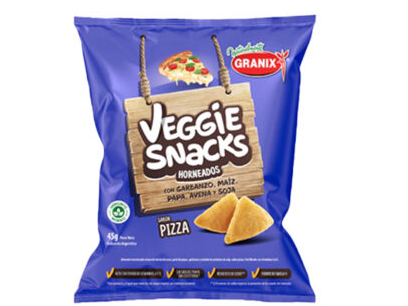 VEGGIE SNACKS SABOR PIZZA GRANIX x 90 GRS