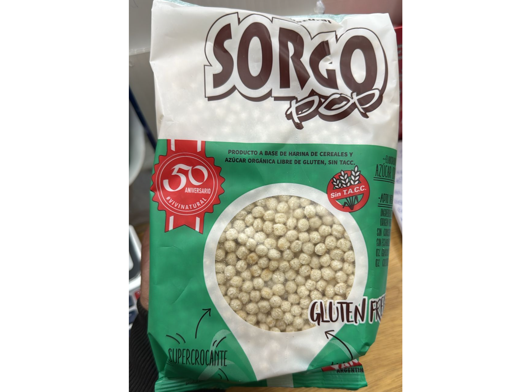 SORGO POP ENVASE CERRADO POR 80 GRS