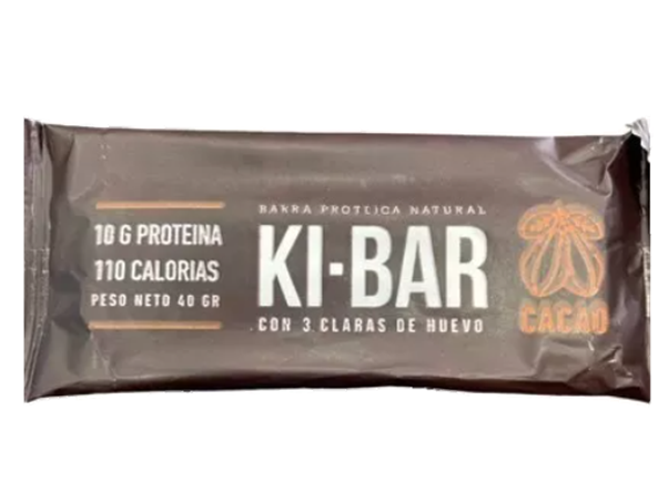 BARRITAS PROTEICAS NATURAL KI BARS x 40 GRS SABOR CACAO