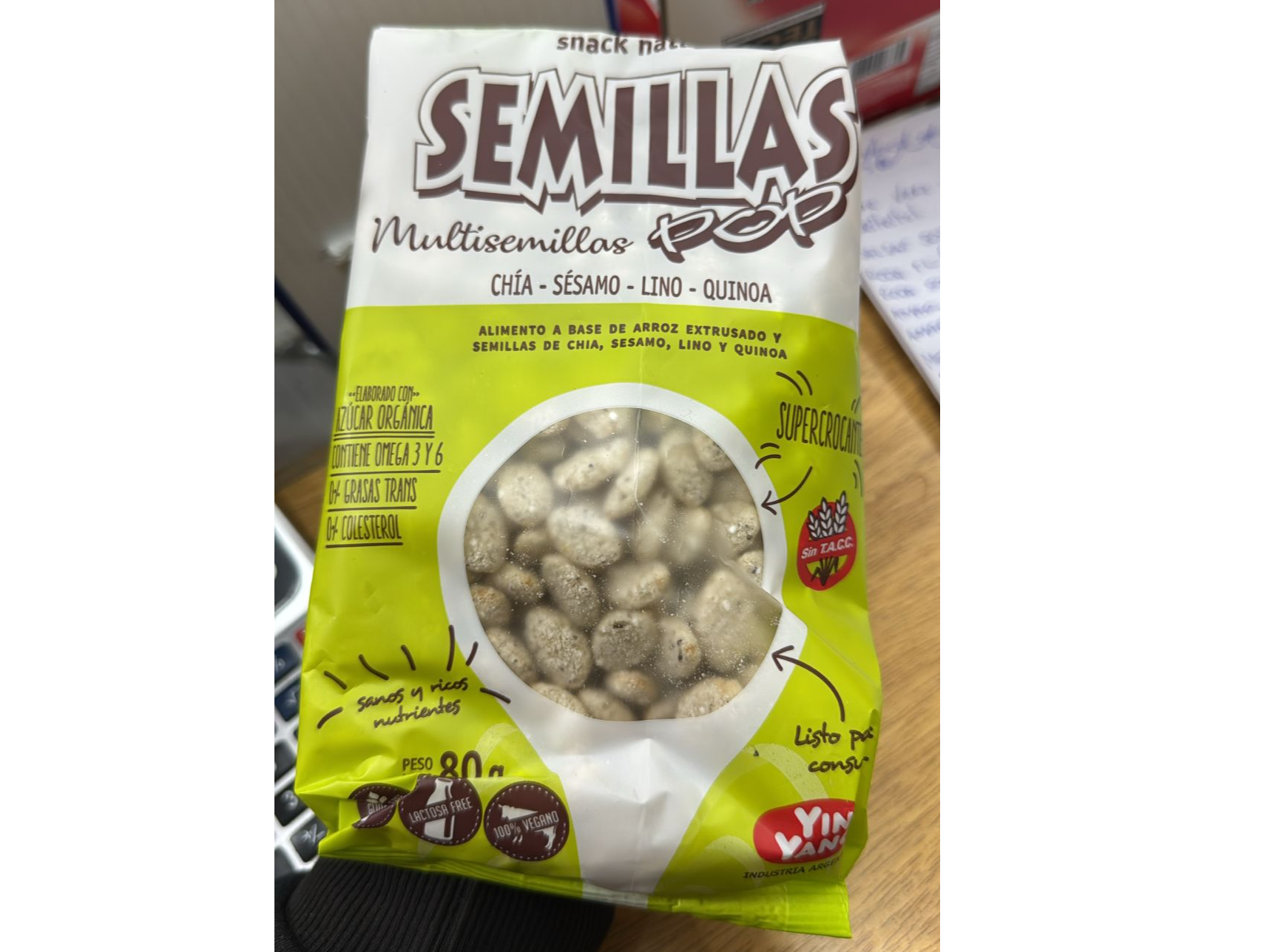 SEMILLAS POP INFLADAS ENVASE CERRADO POR 80 GRS