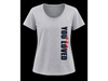Remera gris estampada mujer talle L