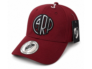 Gorra curva bordada (river plate) de Solpresa Store remeras -Gorras urbanas