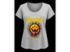 Remera gris estampada mujer talle XXL
