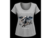 Remera gris estampada mujer talle XXL
