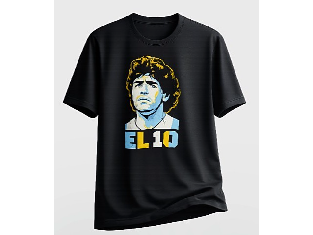 Remera estampada del 10 talle L