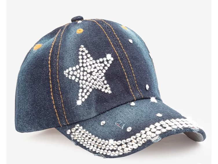 Gorra curva (estrella brillante)