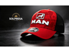 Gorra roja curva logo MAN