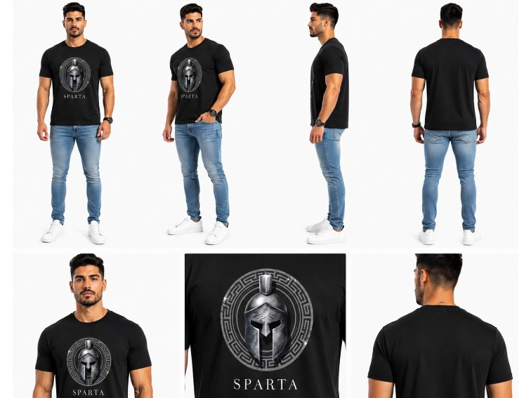 Remera talle XL diseño Esparta