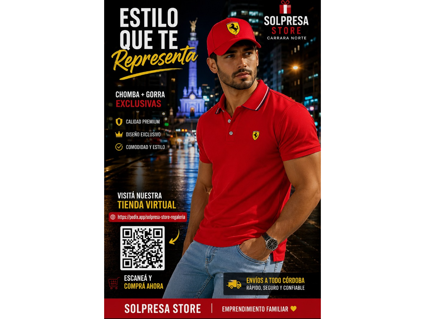 Chomba talle XXL -LOGO FERRARI-