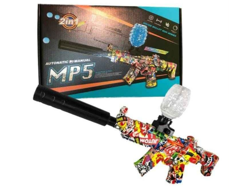 Arma Ametralladora MP5 balas de Hidrogel