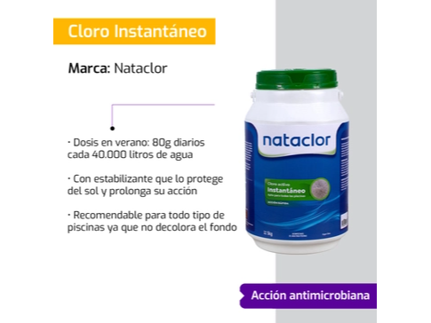 Cloro Activo Granulado Instantaneo Nataclor