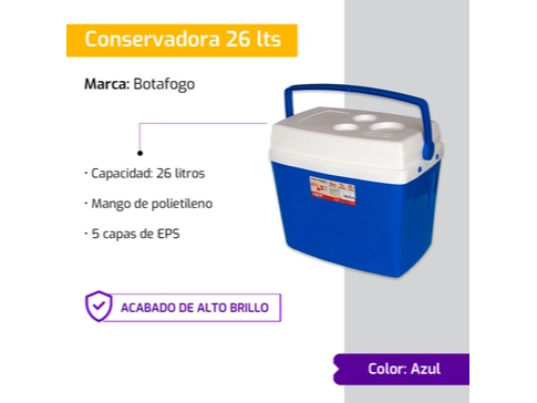 Conservadora Portátil Botafogo 26 Lts Azul
