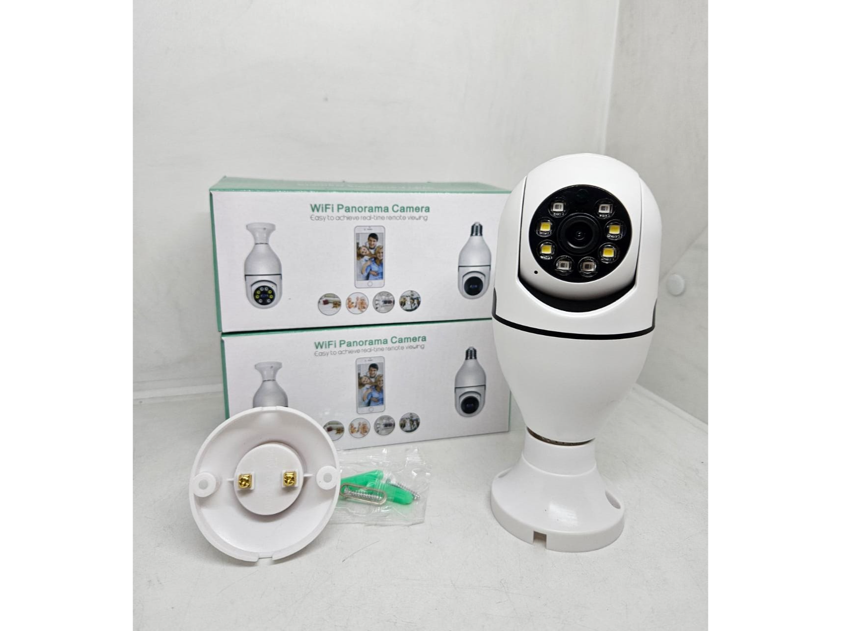 CAMARA FOCO IP DE SEGURIDAD CON WIFI Y VISION 360°