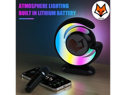 Altavoz Estereo Bluetooth Karaoke Portatil Luz Led