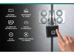 Candado Con Huella Digital Biométrico