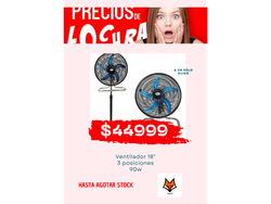 VENTILADOR 3 POCISIONES 18"