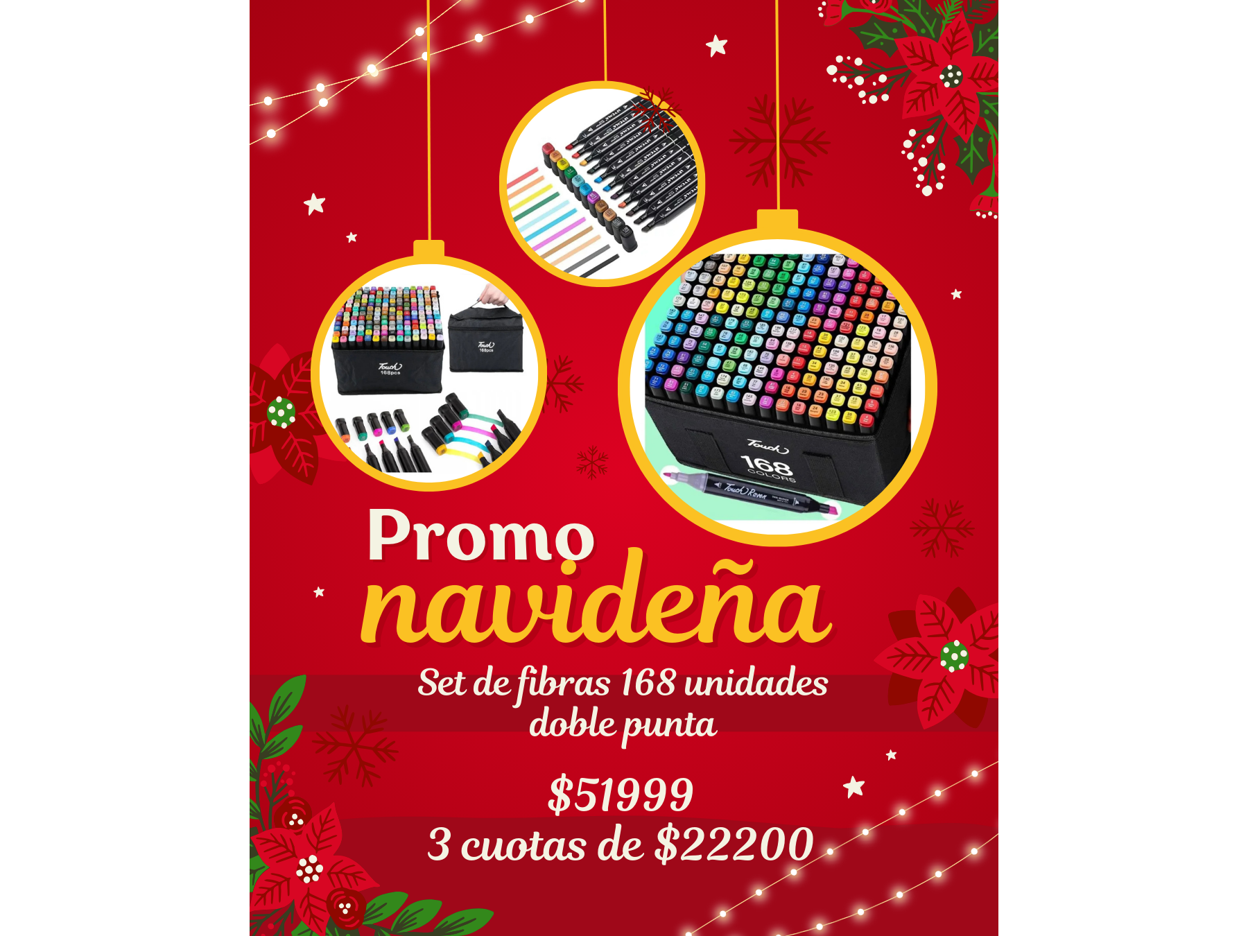 Marcadores X 168 Fibras Doble Punta Para Pintar.