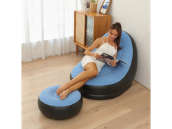 SILLON INFLABLE CON PUFF