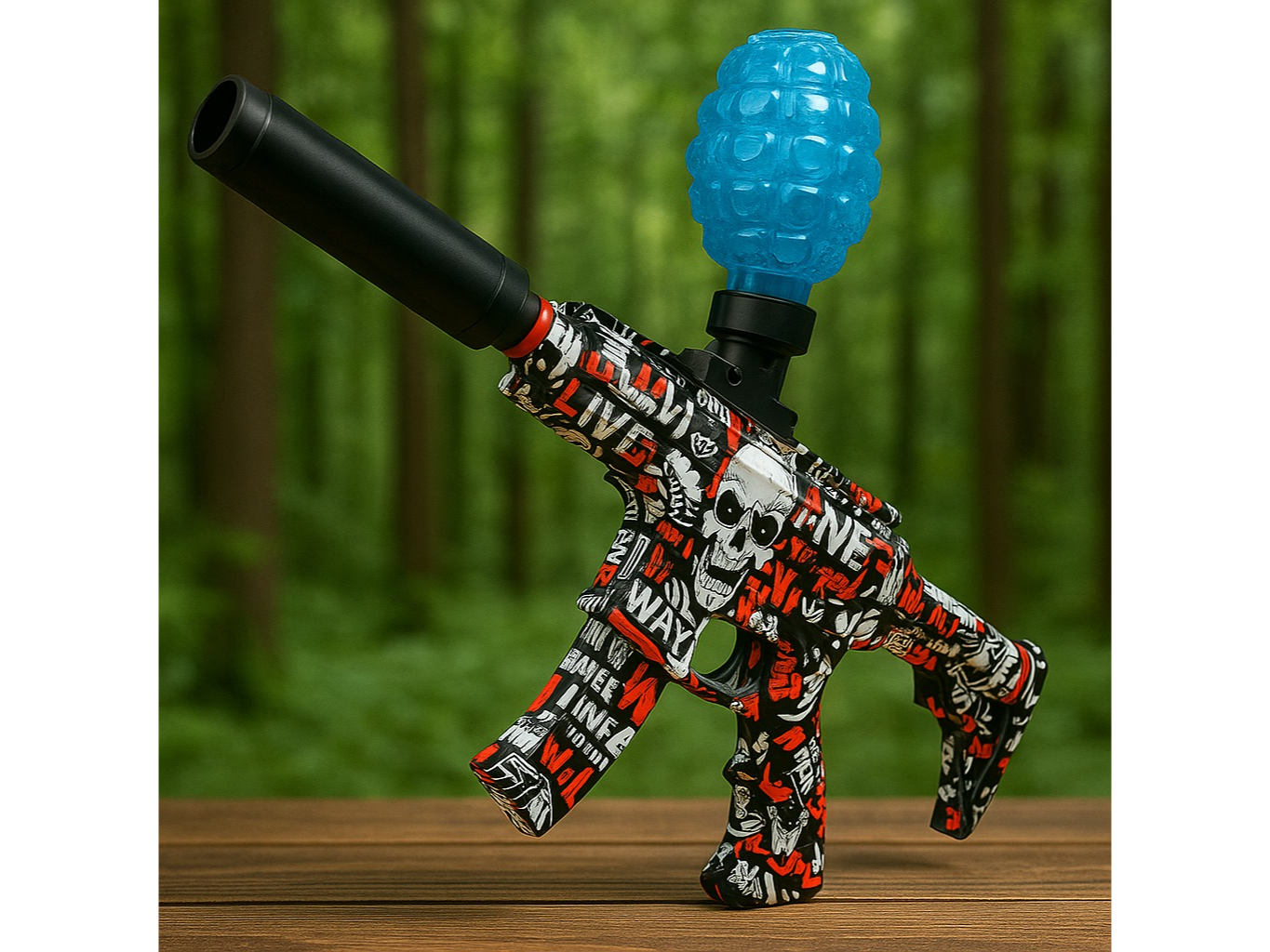 Ametralladora de hidrogel