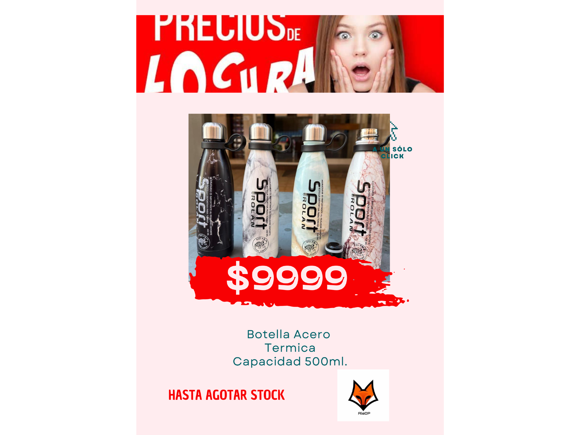 BOTELLA ACERO TERMICA 500ML